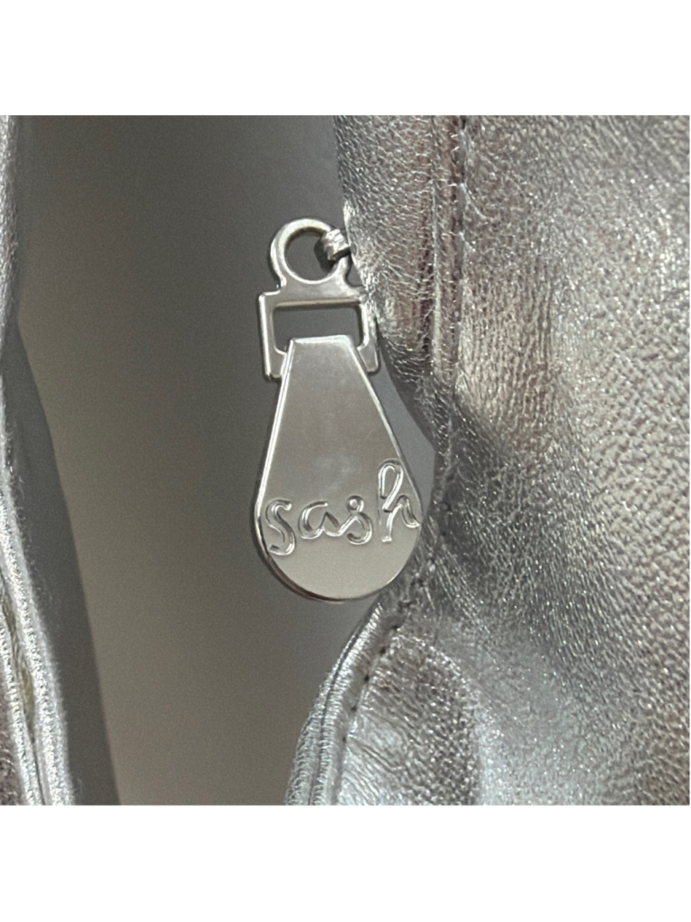 Sash Bag Discontinued Sterling Metallic Lambskin Leather! - Picture 8 of 9